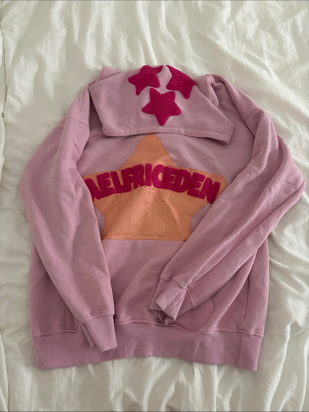 Aelfriceden Pink Star Hoddie